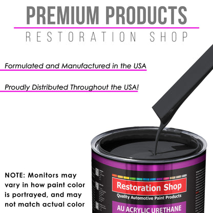 Machinery Gray Acrylic Urethane Auto Paint - Complete Gallon Paint Kit - Professional Single Stage Automotive Car Truck Coating, 4:1 Mix Ratio 2.8 VOC