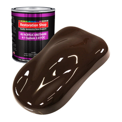 Dakota Brown Acrylic Urethane Auto Paint - Gallon Paint Color Only - Professional Single Stage High Gloss Automotive, Car, Truck Coating, 2.8 VOC