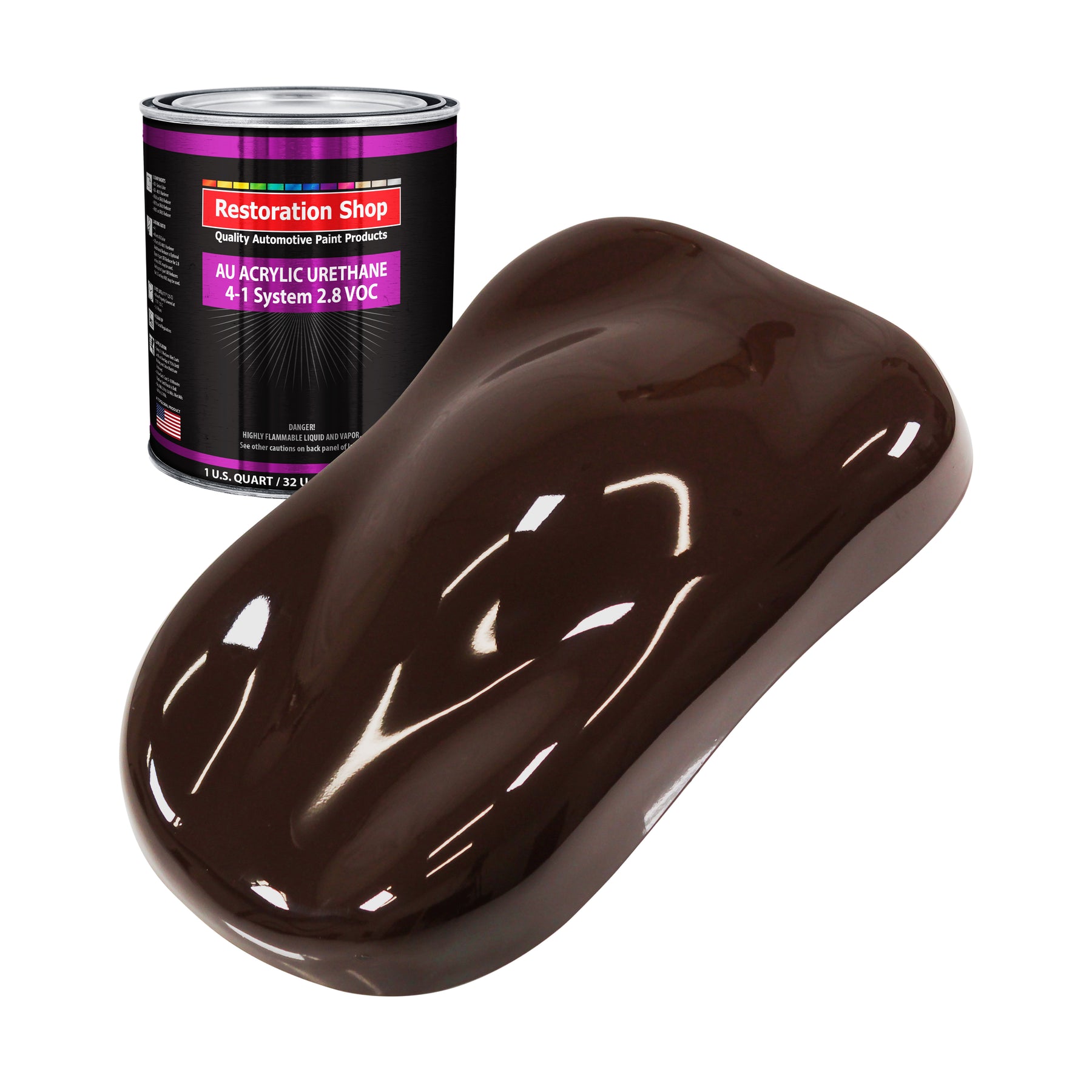Dark Brown Acrylic Urethane 1-Quart — TCP Global