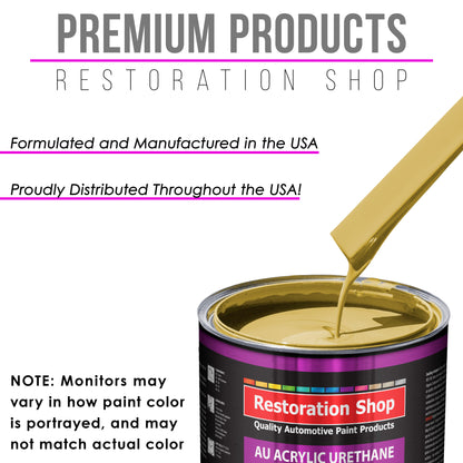 Springtime Yellow Acrylic Urethane Auto Paint - Gallon Paint Color Only - Professional Single Stage High Gloss Automotive, Car, Truck Coating, 2.8 VOC