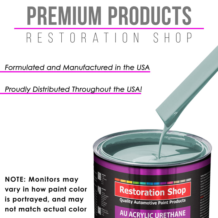 Diamond Blue Acrylic Urethane Auto Paint - Quart Paint Color Only - Professional Single Stage High Gloss Automotive, Car, Truck Coating, 2.8 VOC