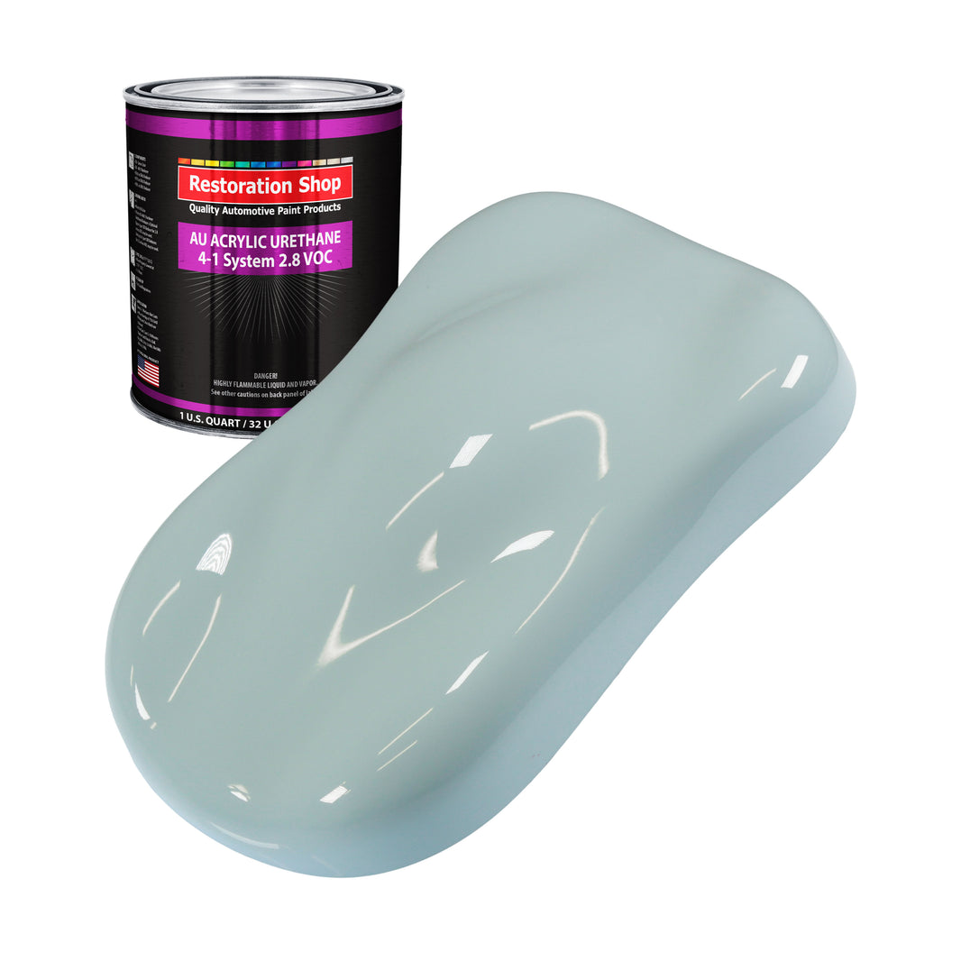 Diamond Blue Acrylic Urethane Auto Paint - Quart Paint Color Only - Professional Single Stage High Gloss Automotive, Car, Truck Coating, 2.8 VOC