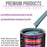 Glacier Blue Acrylic Urethane Auto Paint - Complete Quart Paint Kit - Professional Single Stage Automotive Car Truck Coating, 4:1 Mix Ratio 2.8 VOC