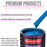 Speed Blue Acrylic Urethane Auto Paint (Complete Gallon Paint Kit) Professional Single Stage Gloss Automotive Car Truck Coating, 4:1 Mix Ratio 2.8 VOC