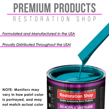 Petty Blue Acrylic Urethane Auto Paint - Quart Paint Color Only - Professional Single Stage High Gloss Automotive, Car, Truck Coating, 2.8 VOC
