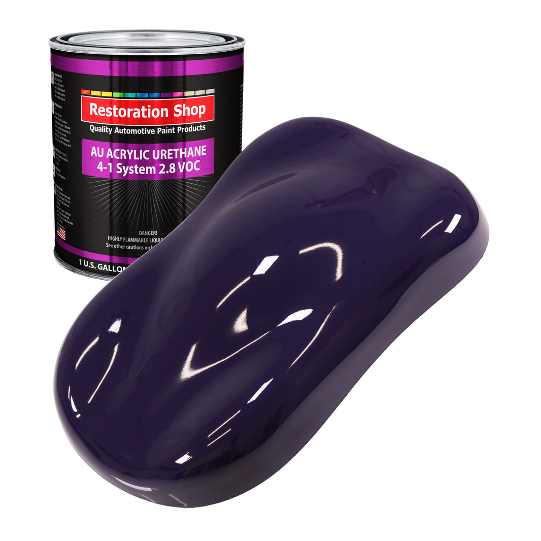 Majestic Purple Acrylic Urethane Auto Paint - Gallon Paint Color Only - Professional Single Stage High Gloss Automotive, Car, Truck Coating, 2.8 VOC