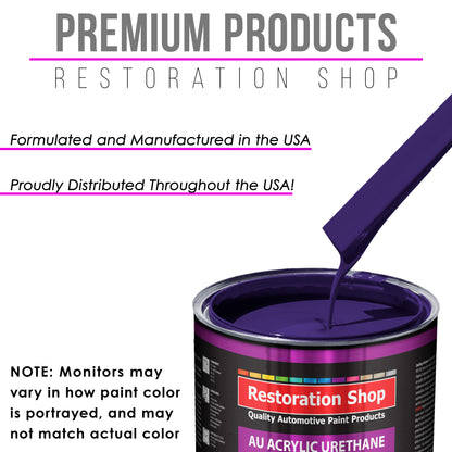 Mystical Purple Acrylic Urethane Auto Paint - Complete Quart Paint Kit - Professional Single Stage Automotive Car Truck Coating, 4:1 Mix Ratio 2.8 VOC