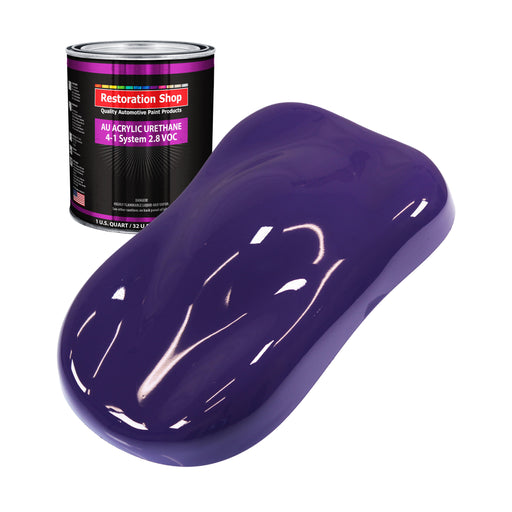 Mystical Purple Acrylic Urethane Auto Paint - Quart Paint Color Only - Professional Single Stage High Gloss Automotive, Car, Truck Coating, 2.8 VOC
