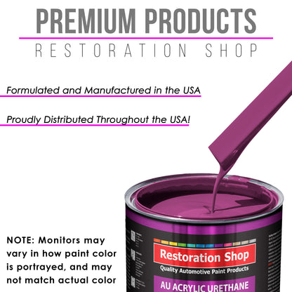 Magenta Acrylic Urethane Auto Paint - Gallon Paint Color Only - Professional Single Stage High Gloss Automotive, Car, Truck Coating, 2.8 VOC