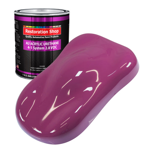 Magenta Acrylic Urethane Auto Paint - Gallon Paint Color Only - Professional Single Stage High Gloss Automotive, Car, Truck Coating, 2.8 VOC