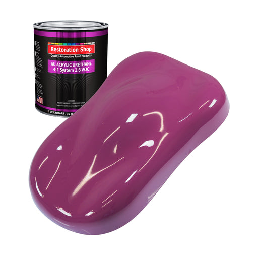 Magenta Acrylic Urethane Auto Paint - Quart Paint Color Only - Professional Single Stage High Gloss Automotive, Car, Truck Coating, 2.8 VOC