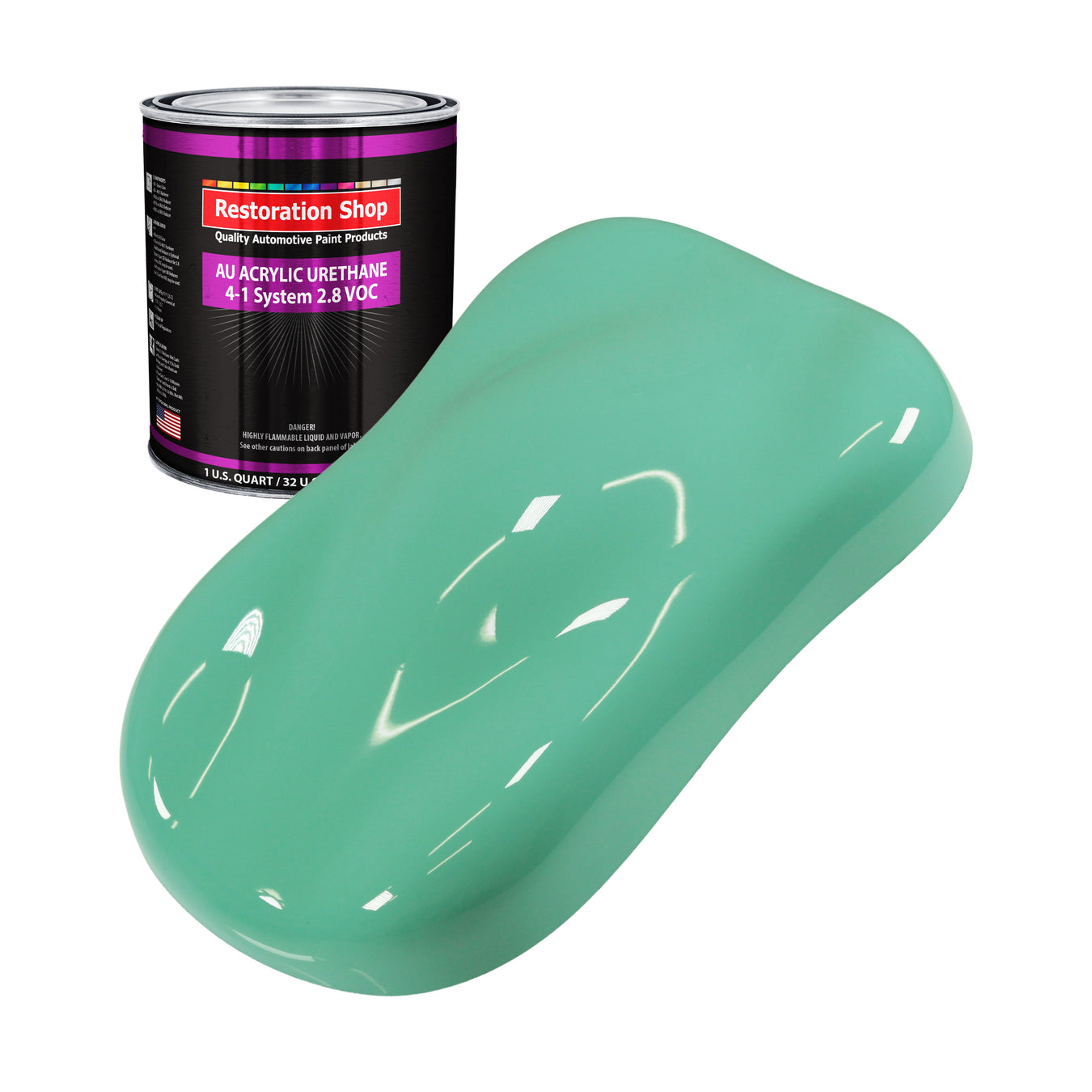 Acrylic Urethane Paint - Light Aqua