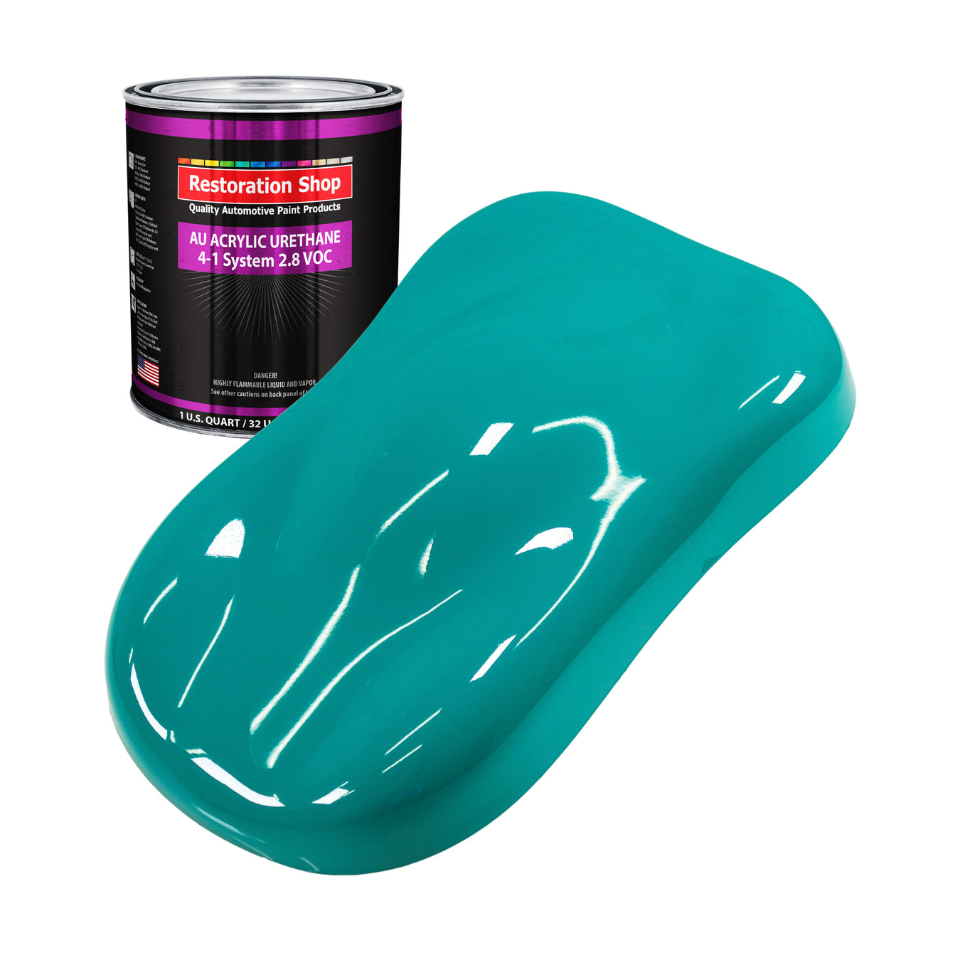 Acrylic Urethane Paint - Deep Aqua