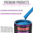 Grabber Blue Acrylic Urethane Auto Paint - Complete Gallon Paint Kit - Professional Single Stage Automotive Car Truck Coating, 4:1 Mix Ratio 2.8 VOC