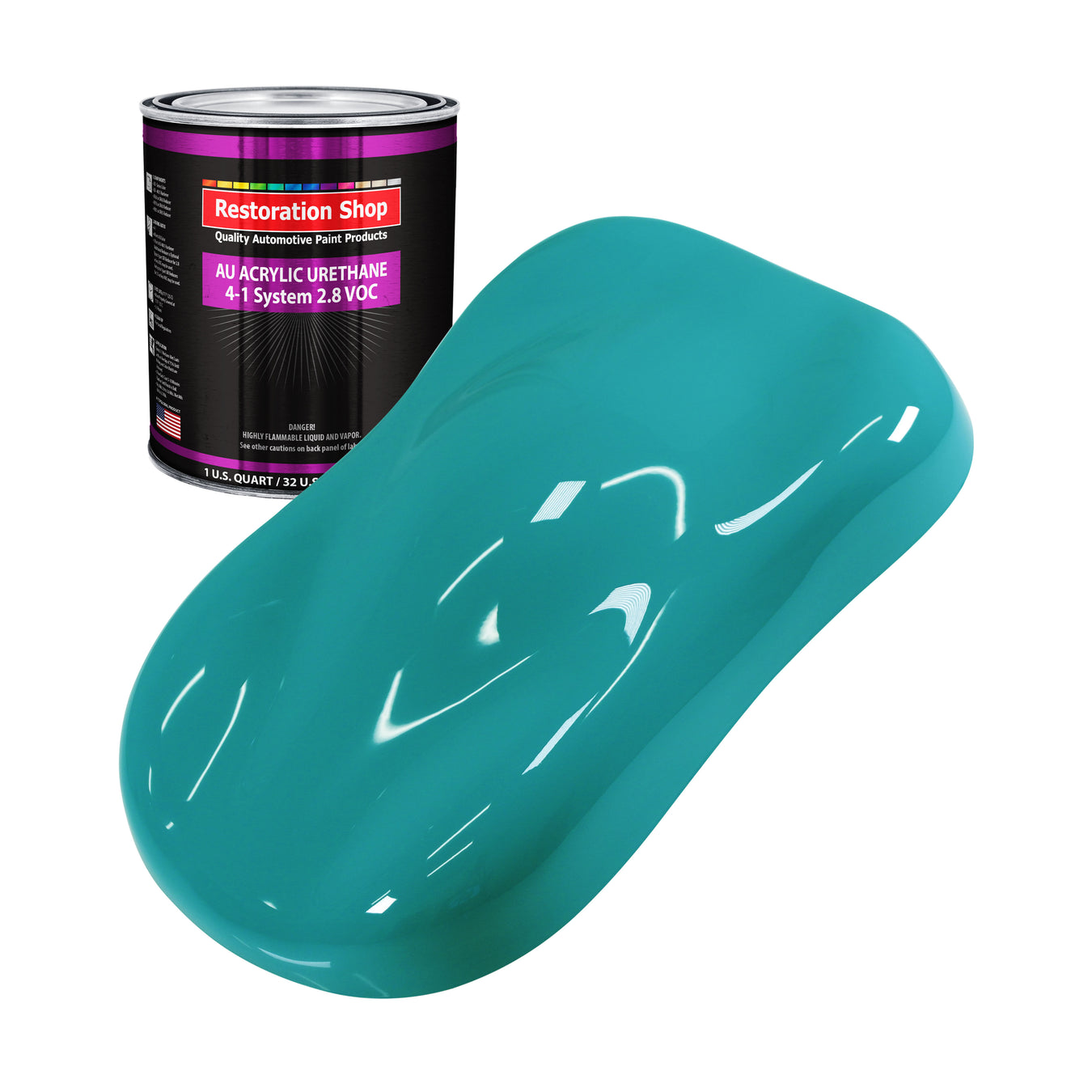 Acrylic Urethane Paint - Bright Racing Aqua
