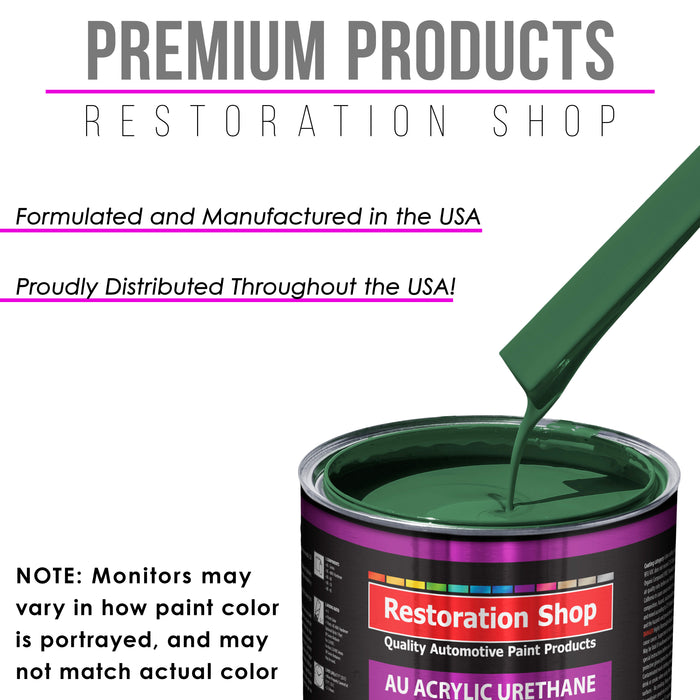 Transport Green Acrylic Urethane Auto Paint - Quart Paint Color Only - Professional Single Stage High Gloss Automotive, Car, Truck Coating, 2.8 VOC