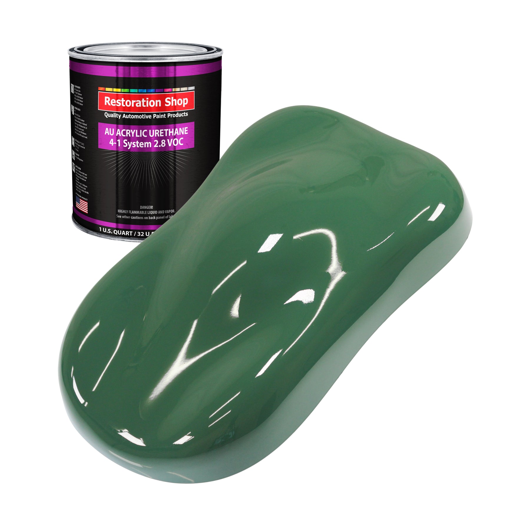 Transport Green Acrylic Urethane 1-Quart — TCP Global