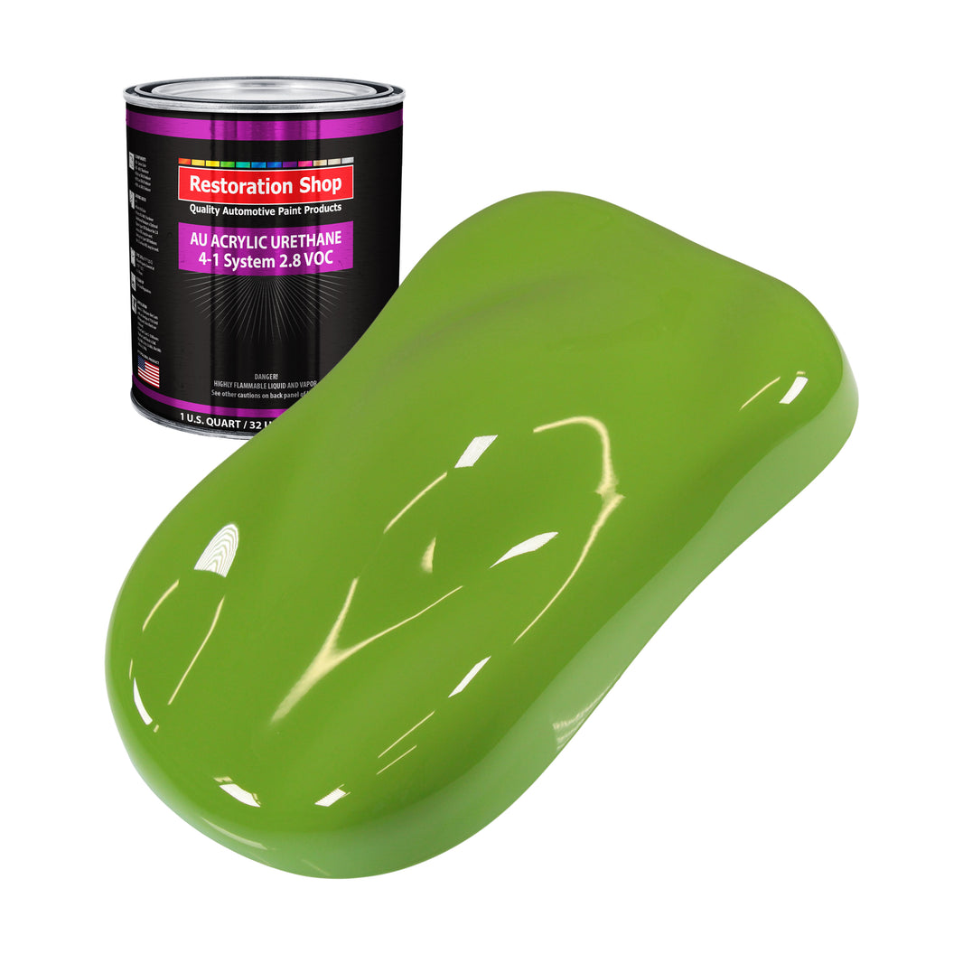 Sublime Green Acrylic Urethane Auto Paint - Quart Paint Color Only - Professional Single Stage High Gloss Automotive, Car, Truck Coating, 2.8 VOC