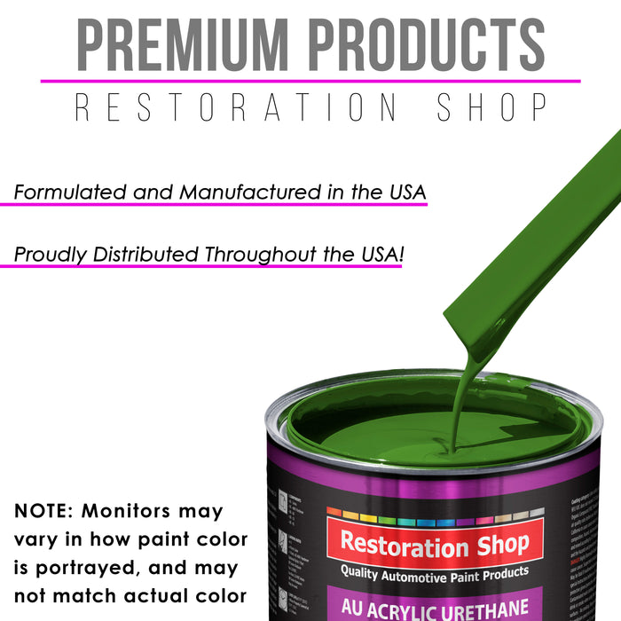 Deere Green Acrylic Urethane Auto Paint - Complete Gallon Paint Kit - Professional Single Stage Automotive Car Truck Coating, 4:1 Mix Ratio 2.8 VOC