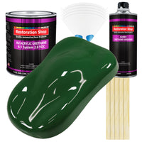 Speed Green Acrylic Urethane Auto Paint - Complete Gallon Paint Kit - Professional Single Stage Automotive Car Truck Coating, 4:1 Mix Ratio 2.8 VOC