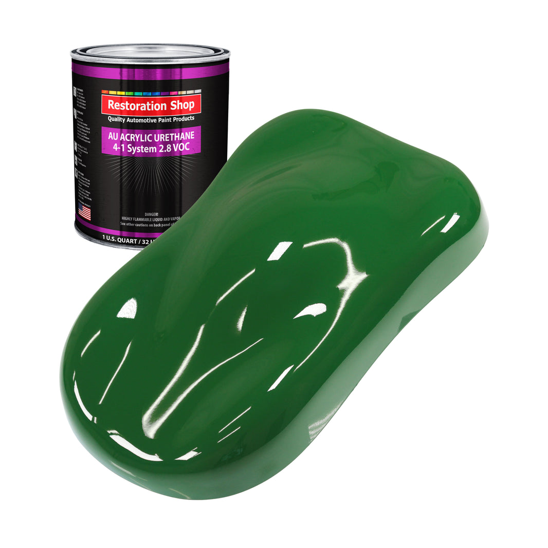 Emerald Green Acrylic Urethane Auto Paint - Quart Paint Color Only - Professional Single Stage High Gloss Automotive, Car, Truck Coating, 2.8 VOC