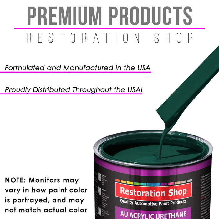 Woodland Green Acrylic Urethane Auto Paint - Complete Gallon Paint Kit - Professional Single Stage Automotive Car Truck Coating, 4:1 Mix Ratio 2.8 VOC