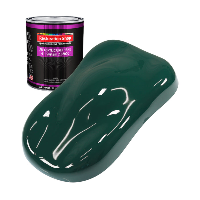 Woodland Green Acrylic Urethane Auto Paint - Quart Paint Color Only - Professional Single Stage High Gloss Automotive, Car, Truck Coating, 2.8 VOC