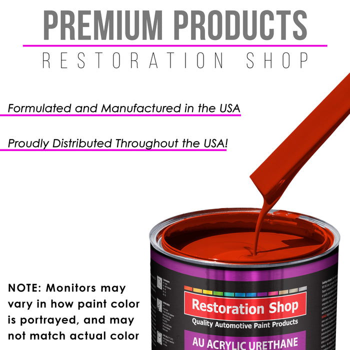 Hot Rod Red Acrylic Urethane Auto Paint - Gallon Paint Color Only - Professional Single Stage High Gloss Automotive, Car, Truck Coating, 2.8 VOC
