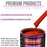 Tractor Red Acrylic Urethane Auto Paint (Complete Quart Paint Kit) Professional Single Stage Gloss Automotive Car Truck Coating, 4:1 Mix Ratio 2.8 VOC