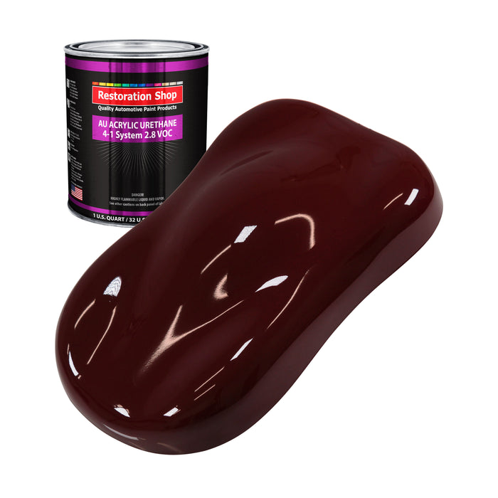 Carmine Red Acrylic Urethane Auto Paint - Quart Paint Color Only - Professional Single Stage High Gloss Automotive, Car, Truck Coating, 2.8 VOC