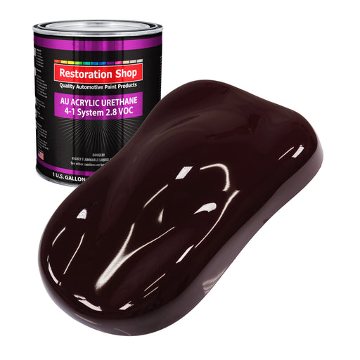 Royal Maroon Acrylic Urethane Auto Paint - Gallon Paint Color Only - Professional Single Stage High Gloss Automotive, Car, Truck Coating, 2.8 VOC
