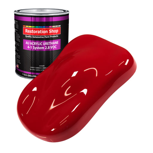 Viper Red Acrylic Urethane Auto Paint - Gallon Paint Color Only - Professional Single Stage High Gloss Automotive, Car, Truck Coating, 2.8 VOC