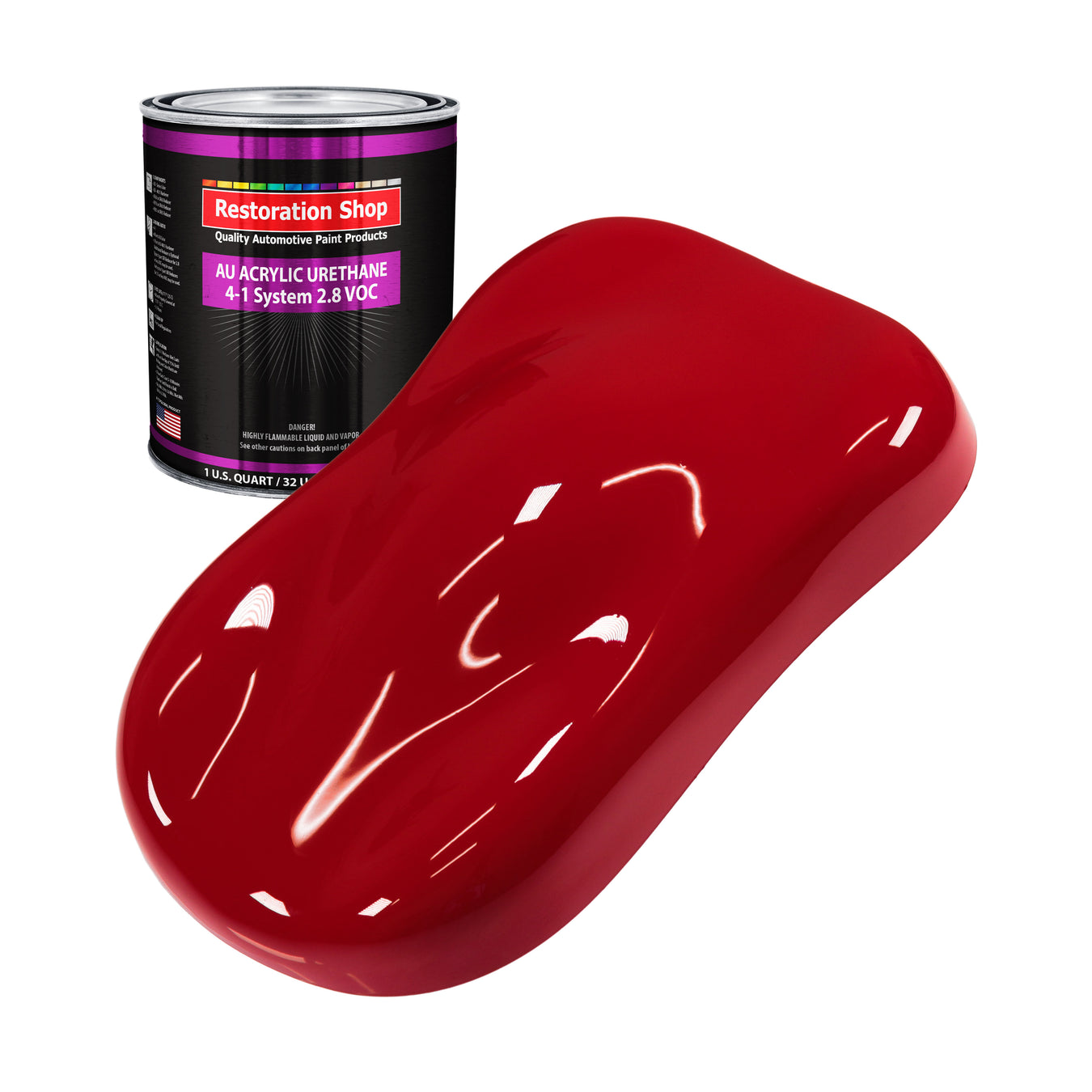 Acrylic Urethane Paint - Quarter Mile Red