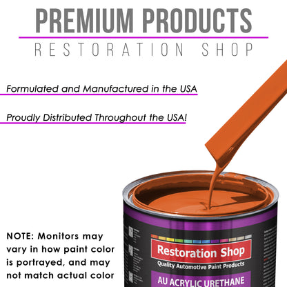 Sunset Orange Acrylic Urethane Auto Paint - Quart Paint Color Only - Professional Single Stage High Gloss Automotive, Car, Truck Coating, 2.8 VOC