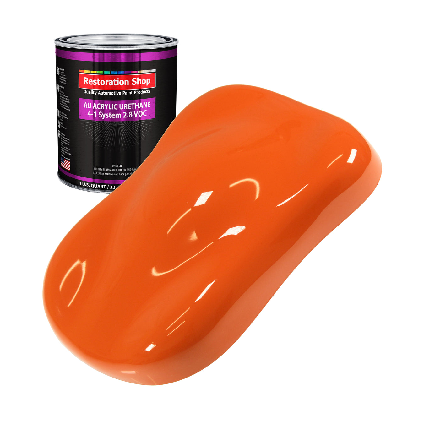 Acrylic Urethane Paint - Sunset Orange