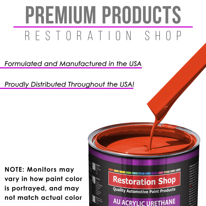 Hemi Orange Acrylic Urethane Auto Paint - Gallon Paint Color Only - Professional Single Stage High Gloss Automotive, Car, Truck Coating, 2.8 VOC