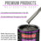 Anthracite Gray Metallic Acrylic Urethane Auto Paint - Complete Gallon Paint Kit - Pro Single Stage Automotive Car Truck Coating 4:1 Mix Ratio 2.8 VOC