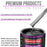 Black Metallic Acrylic Urethane Auto Paint - Complete Gallon Paint Kit - Professional Single Stage Automotive Car Truck Coating, 4:1 Mix Ratio 2.8 VOC