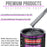 Gunmetal Grey Metallic Acrylic Urethane Auto Paint - Complete Quart Paint Kit - Professional Single Stage Automotive Car Coating 4:1 Mix Ratio 2.8 VOC