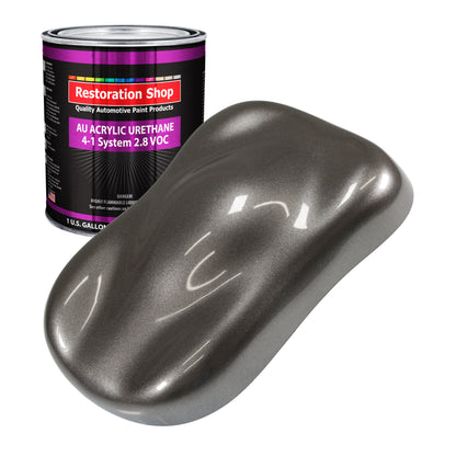 Tunnel Ram Gray Metallic Acrylic Urethane Auto Paint - Gallon Paint Color Only - Professional Single Stage Gloss Automotive Car Truck Coating, 2.8 VOC