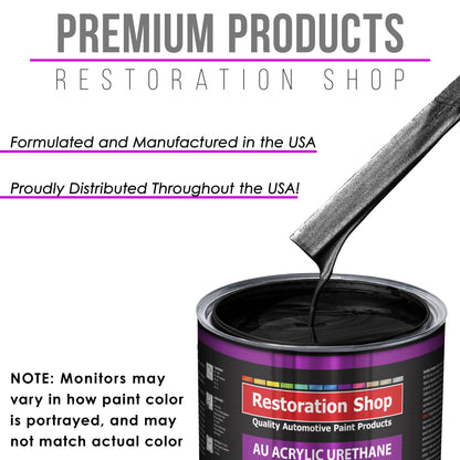 Phantom Black Pearl Acrylic Urethane Auto Paint - Gallon Paint Color Only - Professional Single Stage High Gloss Automotive Car Truck Coating, 2.8 VOC