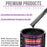 Phantom Black Pearl Acrylic Urethane Auto Paint - Complete Quart Paint Kit - Professional Single Stage Automotive Car Coating, 4:1 Mix Ratio 2.8 VOC