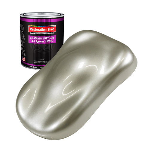 Galaxy Silver Metallic Acrylic Urethane Auto Paint - Quart Paint Color Only - Professional Single Stage Gloss Automotive Car Truck Coating 2.8 VOC