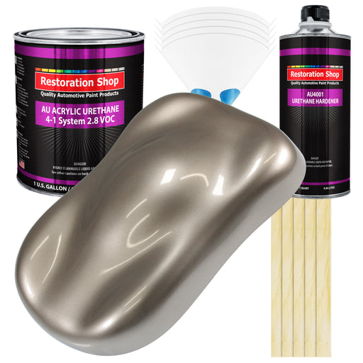 Arizona Bronze Metallic Acrylic Urethane Auto Paint (Complete Gallon Paint Kit) Professional Single Stage Automotive Car Coating 4:1 Mix Ratio 2.8 VOC