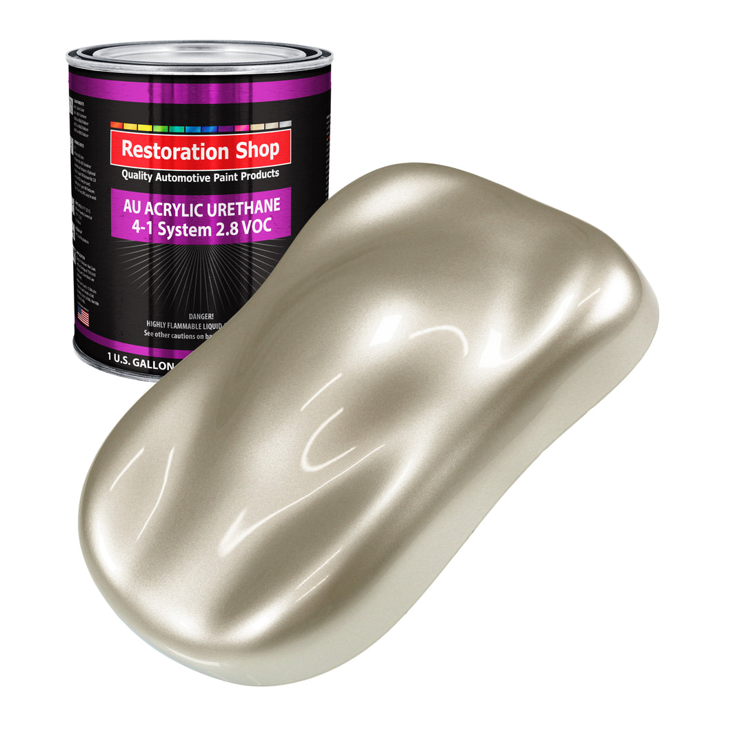 Gold Mist Metallic Acrylic Urethane Auto Paint - Gallon Paint Color Only - Professional Single Stage High Gloss Automotive Car Truck Coating, 2.8 VOC