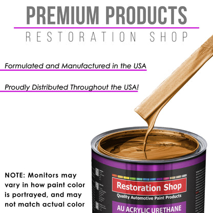 Sunburst Orange Metallic Acrylic Urethane Auto Paint - Gallon Paint Color Only - Professional Single Stage Gloss Automotive Car Truck Coating, 2.8 VOC