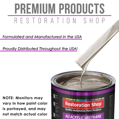 Mocha Frost Metallic Acrylic Urethane Auto Paint - Complete Quart Paint Kit - Professional Single Stage Automotive Car Coating, 4:1 Mix Ratio 2.8 VOC