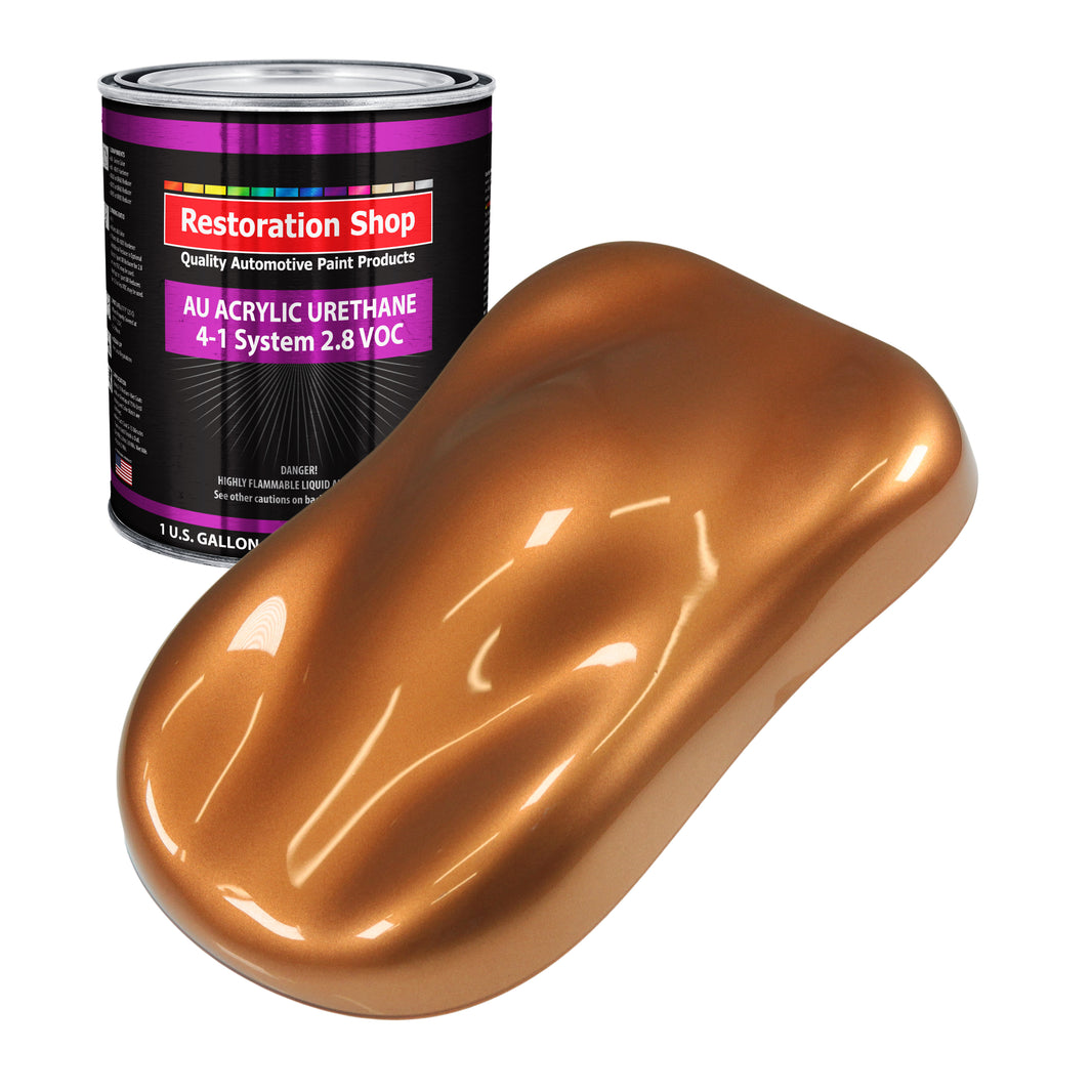 Ginger Metallic Acrylic Urethane Auto Paint - Gallon Paint Color Only - Professional Single Stage High Gloss Automotive, Car, Truck Coating, 2.8 VOC