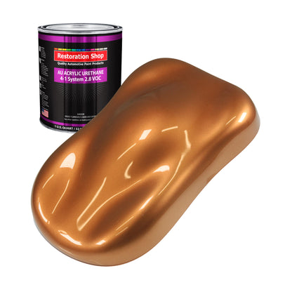 Ginger Metallic Acrylic Urethane Auto Paint - Quart Paint Color Only - Professional Single Stage High Gloss Automotive, Car, Truck Coating, 2.8 VOC