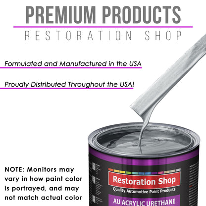 Silver Blue Metallic Acrylic Urethane Auto Paint - Gallon Paint Color Only - Professional Single Stage High Gloss Automotive Car Truck Coating 2.8 VOC